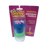 Musical Birthday Candle - Blue