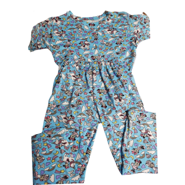 Pajama Terno for Girls 3-5 years old - Blue