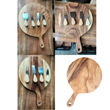 Round W/ Handle Charcuterie Set (10.5")