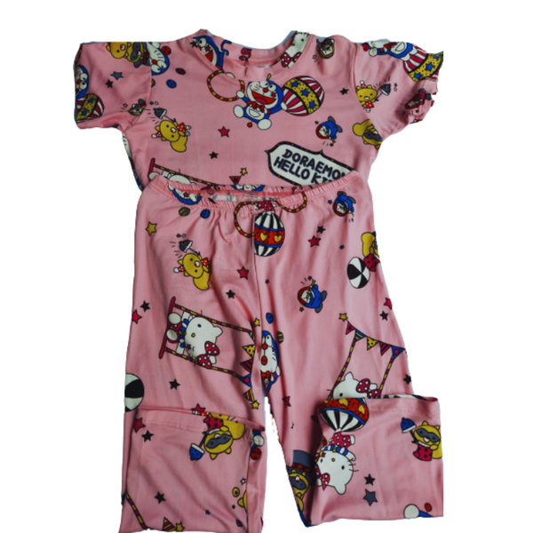 Pajama Terno for Girls 3-5 years old - Pink