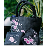 Abaca Bariw Hand Bag / Sling Bag - Black