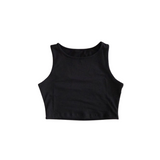 Crop Top Sleeveless - Black