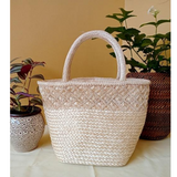 Abaca Braided/Lace Small Size Handbag-Alice