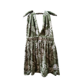 Summer holiday Sleeveless Printed dress for Kids - Green