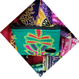 Batik Coin Purse - Green