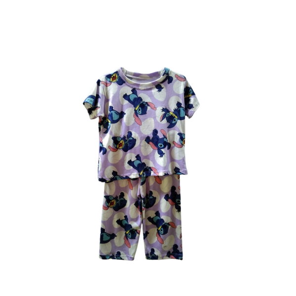 Small - Terno shirt & pajama for kids ( Unisex) - Purple Stitch