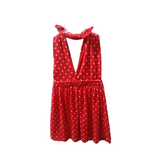 Polka Dots Sleeveless dress for Kids - Red