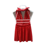 Polka Dots Sleeveless dress for Kids - Red