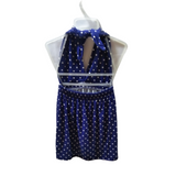 Polka Dots Sleeveless dress for Kids - Blue