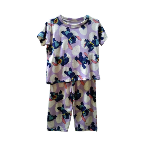 Medium - Terno shirt & pajama for kids ( Unisex) - Purple Stitch