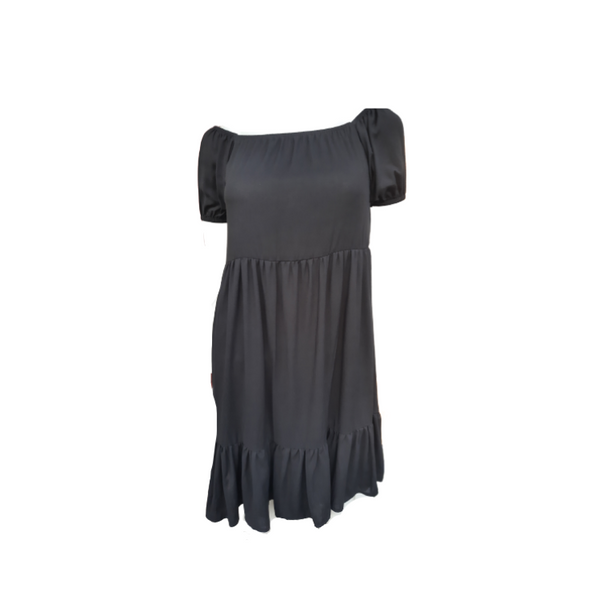 Challis Dress Black