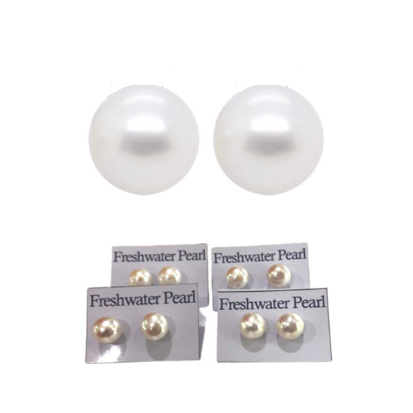 Pearl stud - White