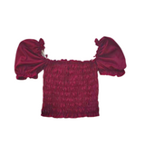 Crop Top - Maroon