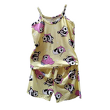 Terno sleeveless & short for girls - Panda design