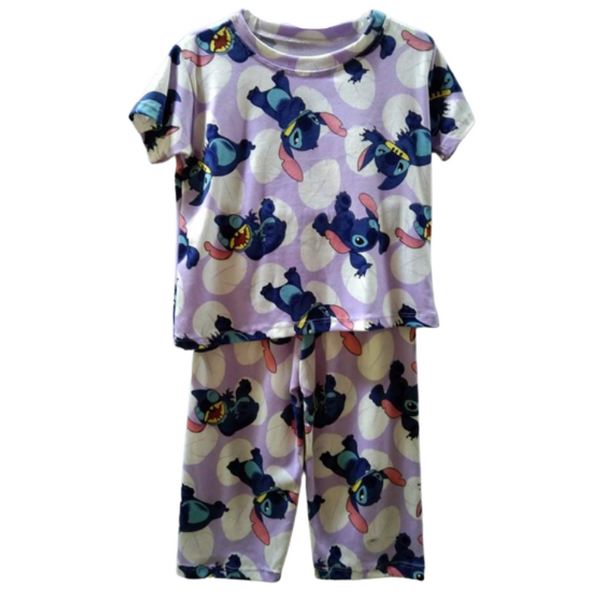 Large - Terno shirt & pajama for kids ( Unisex) - Purple Stitch