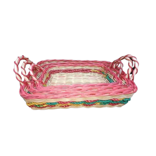 COLORED BREAD TRAY SET OF 3