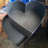 Heart Shaped Box Storage - Black