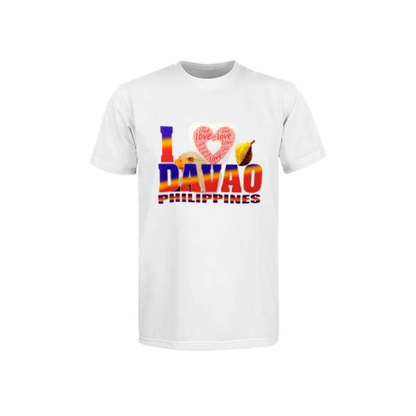 T-shirt - White - I LOVE DAVAO PHILIPPINES