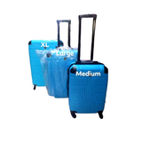 Blue luggage medium