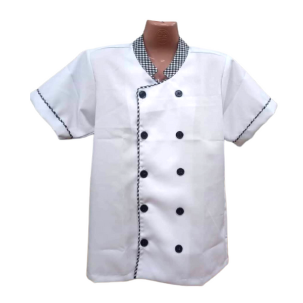 Short Sleeves Chef Uniform - Checkered
