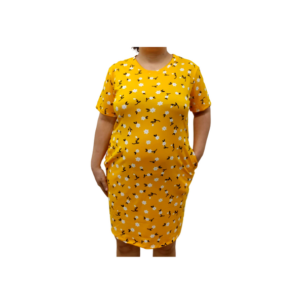 Penguin Dress Plus Size - Yellow