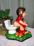 Lady Pooping Dwarf - Red