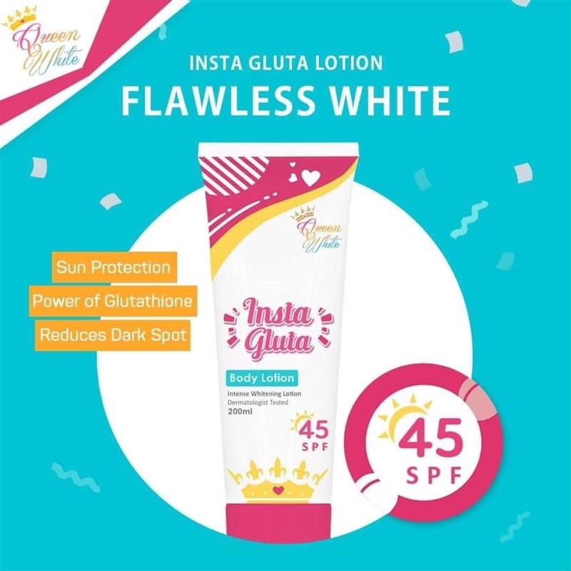 Queen White Insta Gluta Lotion 200ml ANEC Global