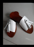 Leather Sandals for Women - White 1