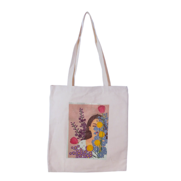 Canvas Tote Bag - Woman Print