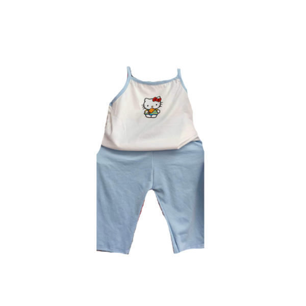 Terno Kids Wear Pajama - Hello Kitty Light Blue #1