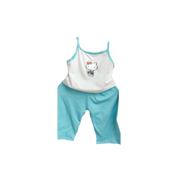 Terno Kids Wear Pajama - Hello Kitty Blue