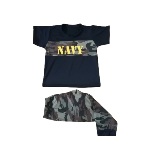 Terno for Boys - NAVY Print - Army Design