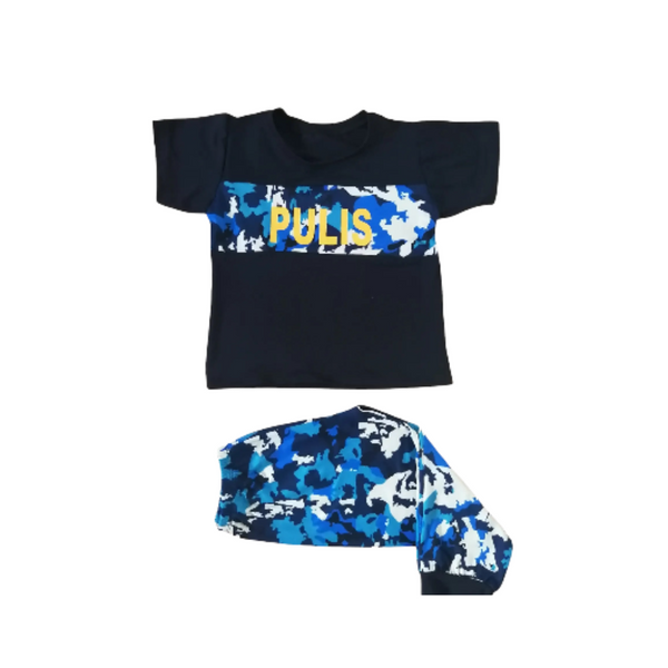 Terno for Boys - PULIS Print - Army Design Blue