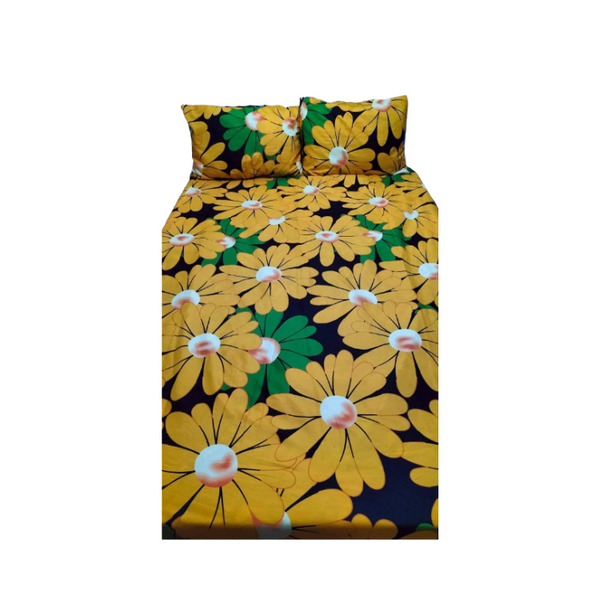 Bedsheet Single with 2 Pillow Case - Floral Design