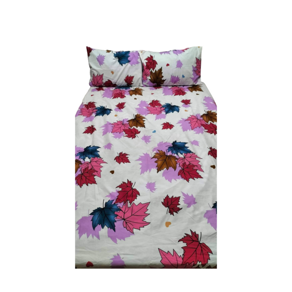 Bedsheet Single with 2 Pillow Case - Autumn Design