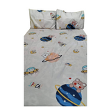 Bedsheet Queen-size with 2 Pillow Case - Planets Design