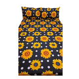 Bedsheet Single with 2 Pillow Case - Sunflowers Design