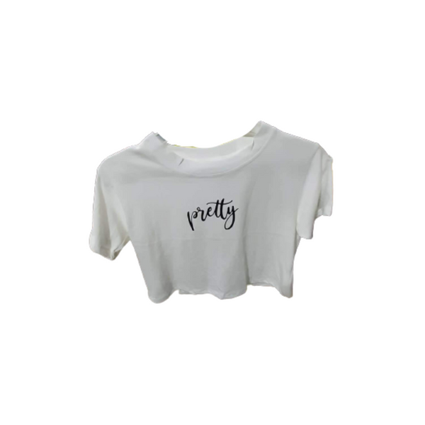 Crop Top - White (Pretty)