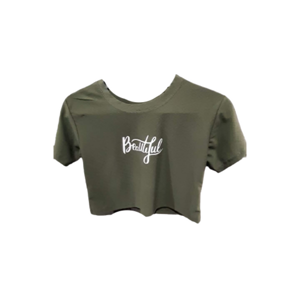 Crop Top -  Moss Green (Beautiful)