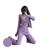 Knitted 3 in 1 Clothes - Puple