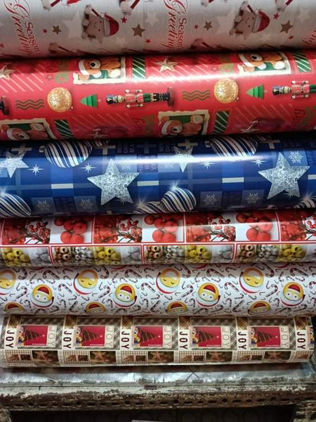 Gift wrapper 100 sheets with 4 designs