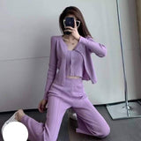 Knitted 3 in 1 Clothes - Puple