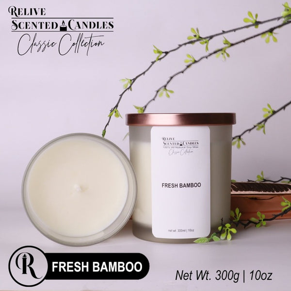 FRESH BAMBOO Scented Soy Wax Candles | Classic Collection by Relive Scented Candles-Relive Scented Candles-ANEC Global