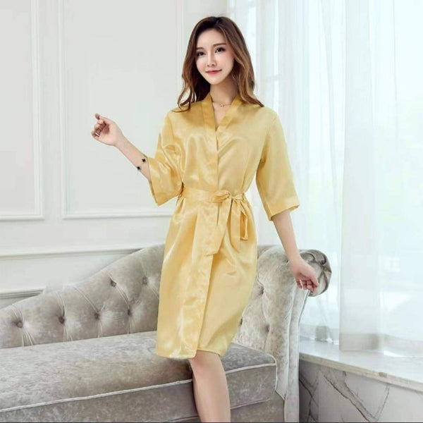 Bathrobe Silk - Yellow