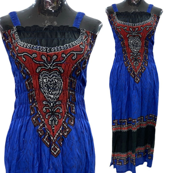 Bohemian Dress Sleeveless Batik Dress - 10