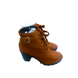 Boots with Heels for Women - Brown