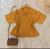 Polo top - Mustard