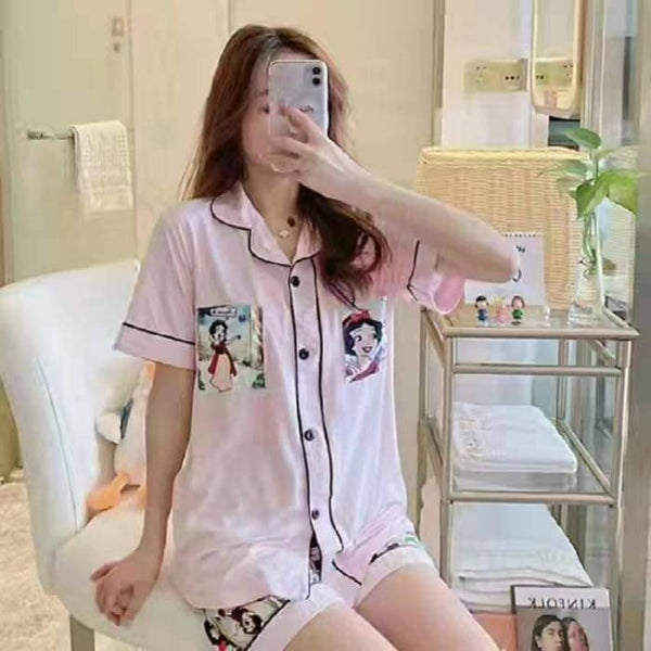 Terno Sleepwear (Short) - Light Pink