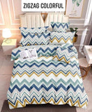 Bed Sheet for Single Bed - Zigzag Colorful