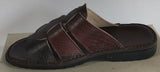 Three Strap Leather Sandals - Brown